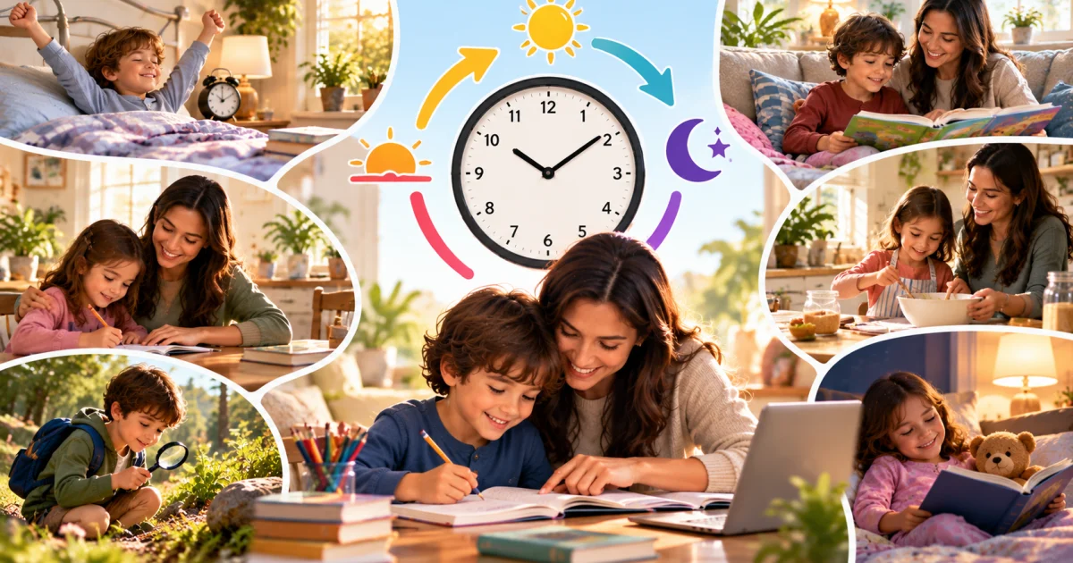 How much time per day and year should be devoted to home education?