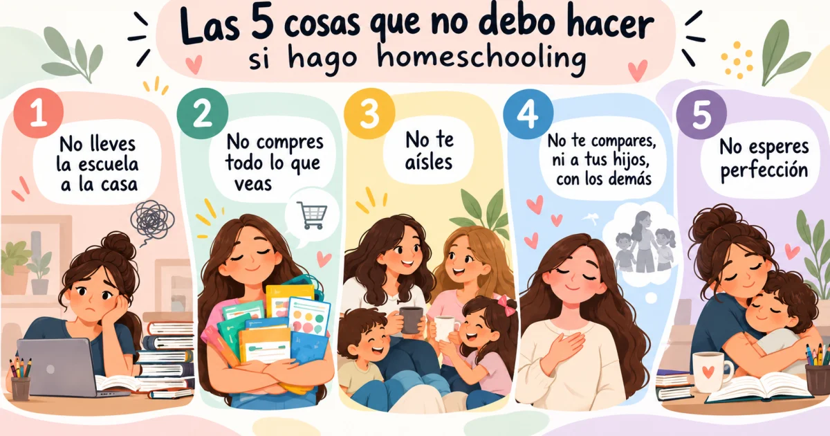 Five things you should not do if you homeschool